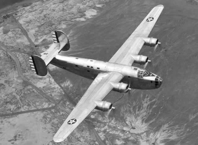 XB-24 Liberator in flight