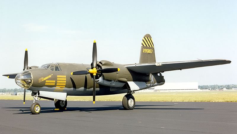 B-26G Marauder "Shootin In" S/N 43-34581 at the Museum of the United States Air Force in Dayton, Ohio