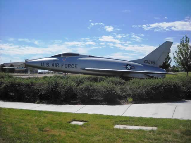 F-100D Super Sabre, S/N 63299, on display at Buckley Air Force Base, Aurora, Colorado