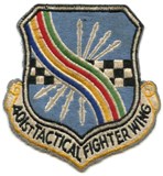Patch of the 401st Tactical Fighter Wing at England AFB in Alexandria, Louisiana
