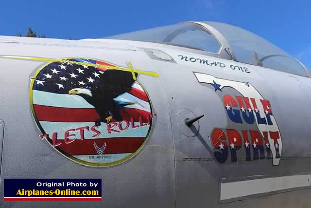 Example of modern-day nose art, on the F-15 ... "Let's Roll"