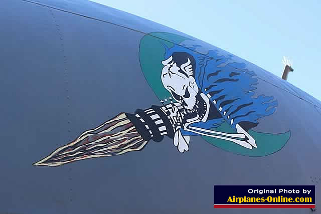 Nose art on AC-130 "First Lady" at Eglin, AFB, Florida