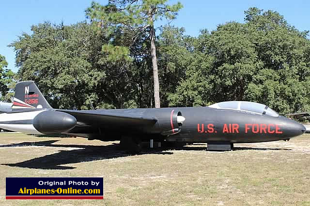 B-57 Canberra S/N 52-1516 at Eglin AFB, Florida