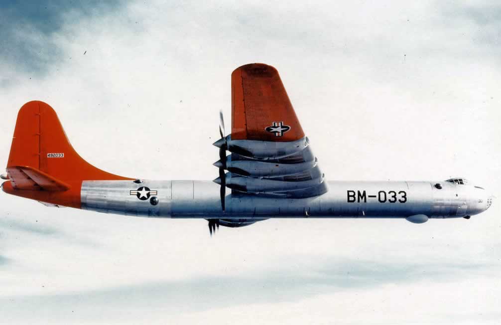 B-36 Peacemaker BM-033 in flight