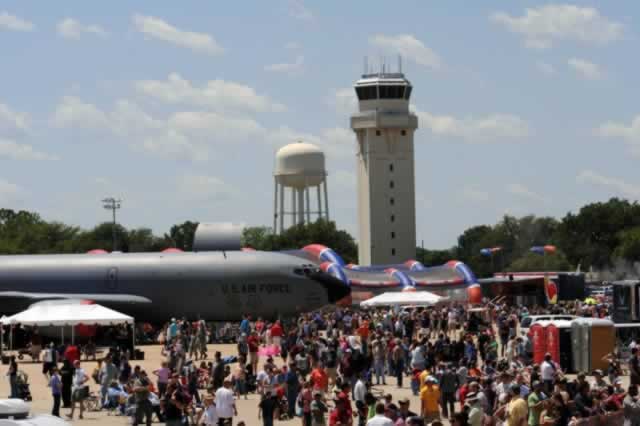 Thousands of visitors at the Barksdale Air Force Base Open House and Defenders of Liberty Air Show