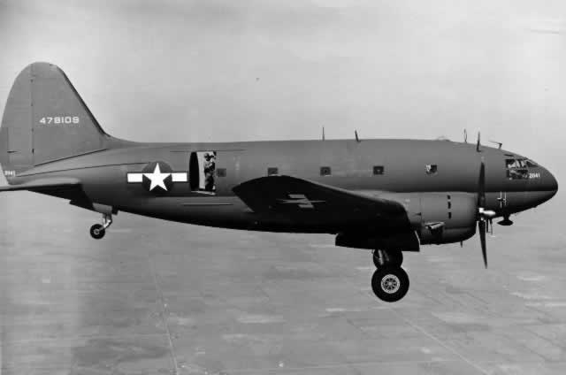Curtiss C-46 Commando in flight