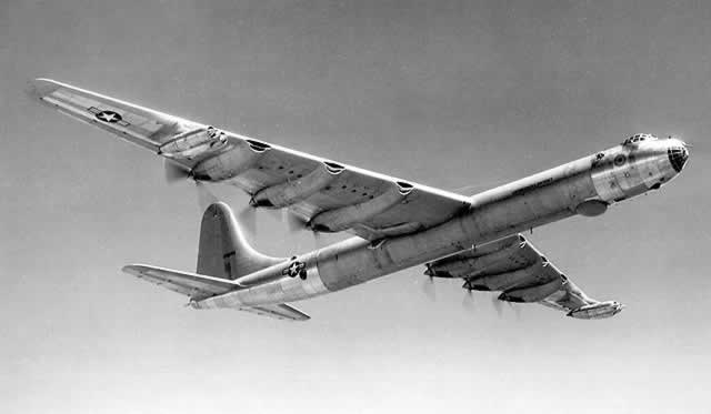 USAF Convair B-36J Peacemaker in flight 