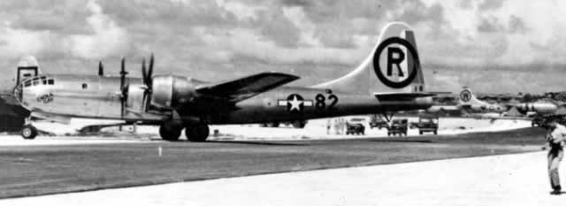 B-29 Enola Gay after dropping the bomb on Hiroshima