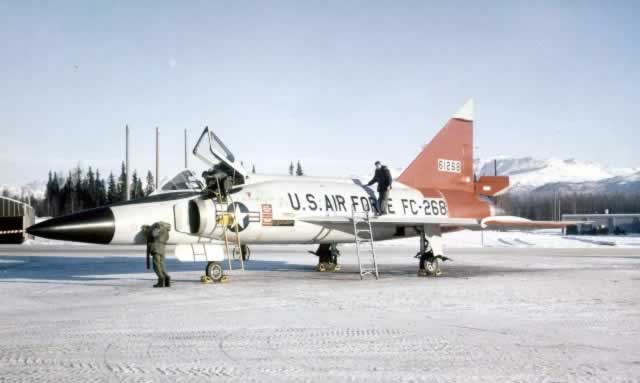 U.S. Air Force F-102 Delta Dagger S/N 61268, FC-268 at Elmendorf AFB, Alaska