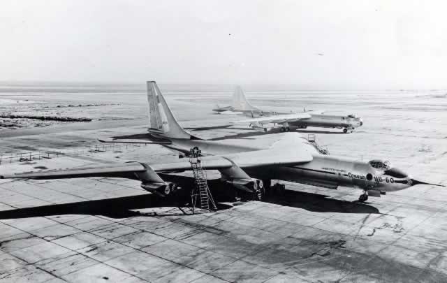 Convair YB-60 and B-36 side-by-side