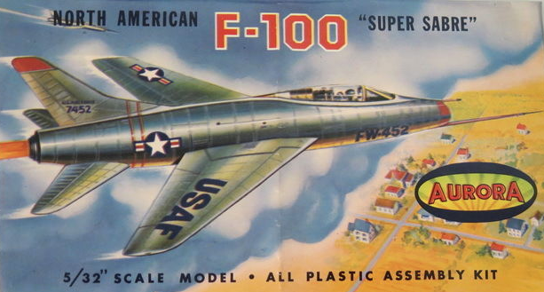 North American F-100 Super Sabre Kit from Aurora - S/N 7452, Buzz Number FW-452