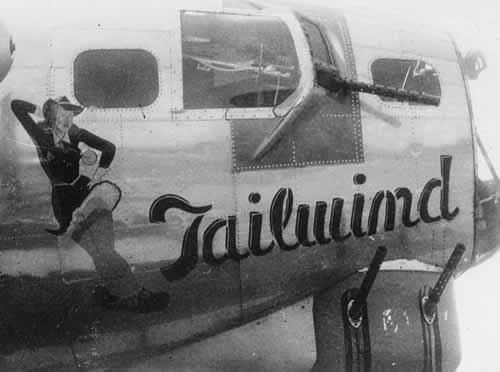 B-17 Flying Fortress "Tailwind" nose art