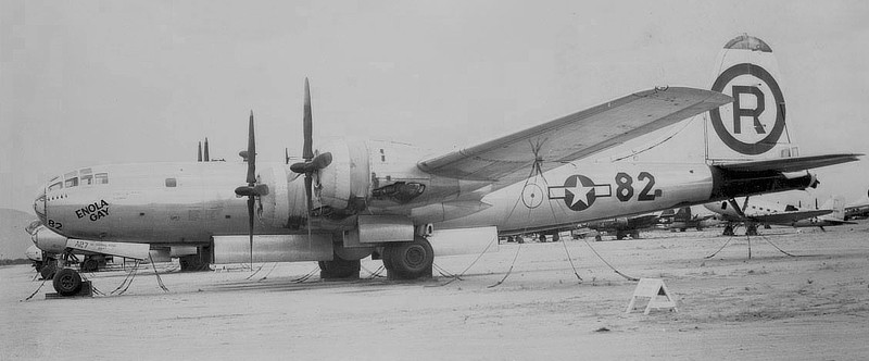 Boeing B-29 "Enola Gay" in storage at Davis-Monthan AFB