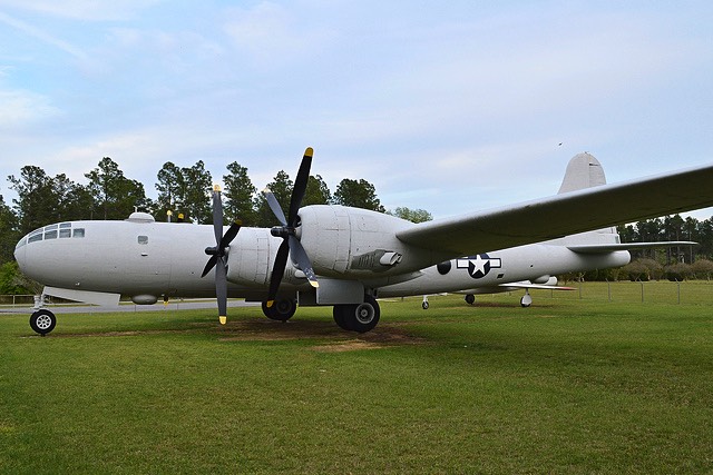 Left fuselage view of the B-29 Superfortress "City of Lansford" at the Georgia Veterans Memorial Park