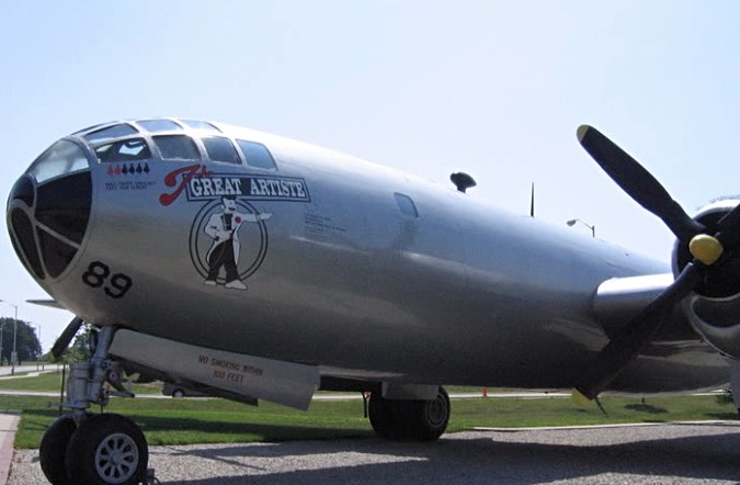 Right fuselage view of the B-29 Superfortress "The Great Artiste" at Whiteman Air Force Base, Missouri