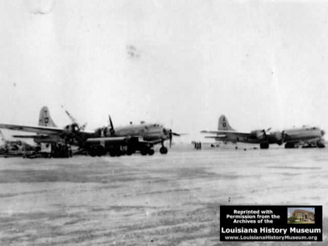 B-29s at the Iwo Jima airfield shortly after the United States captured the island, and built the airfield