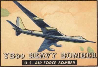 Convair YB-60 Heavy Bomber of the U.S. Air Force (Friend or Foe trading card series from the author's historical archive)