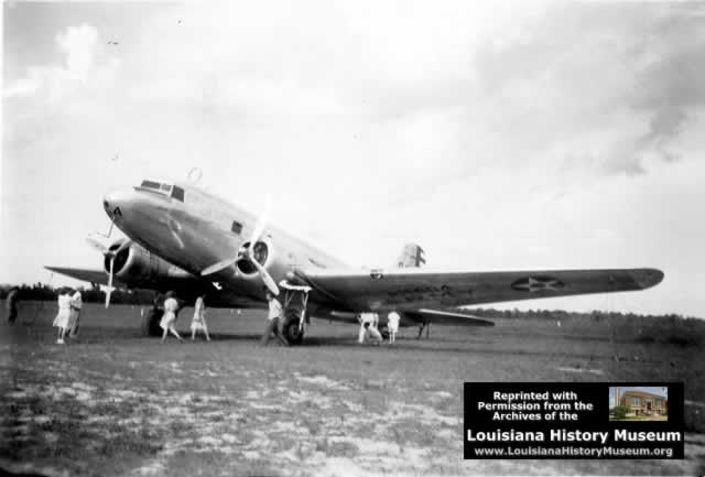 Douglas C-39 at Camp Beauregard Louisiana in WWII