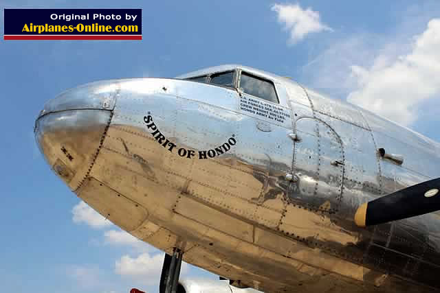 C-47B Skytrain "Spirit of Hondo" S/N 44-77109 parked at Pounds Regional Airport, Tyler, Texas