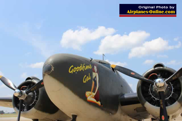 Lockheed C-60A Lodestar, 258005, "Goodtime Gal", parked at Pounds Regional Airport in Tyler, Texas