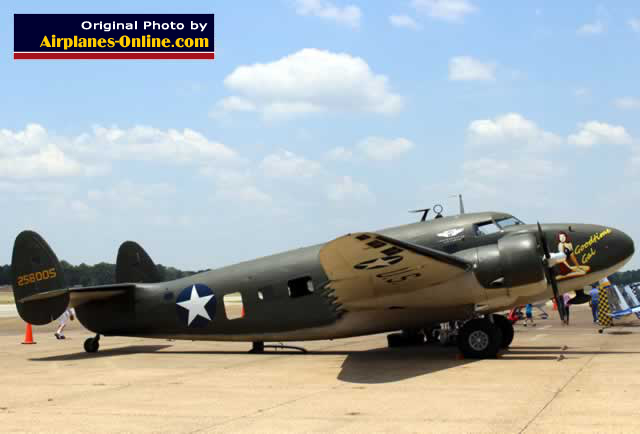 Lockheed C-60A Lodestar, 258005, "Goodtime Gal", restored and owned by the Houston Wing of the Commemorative Air Force (CAF)