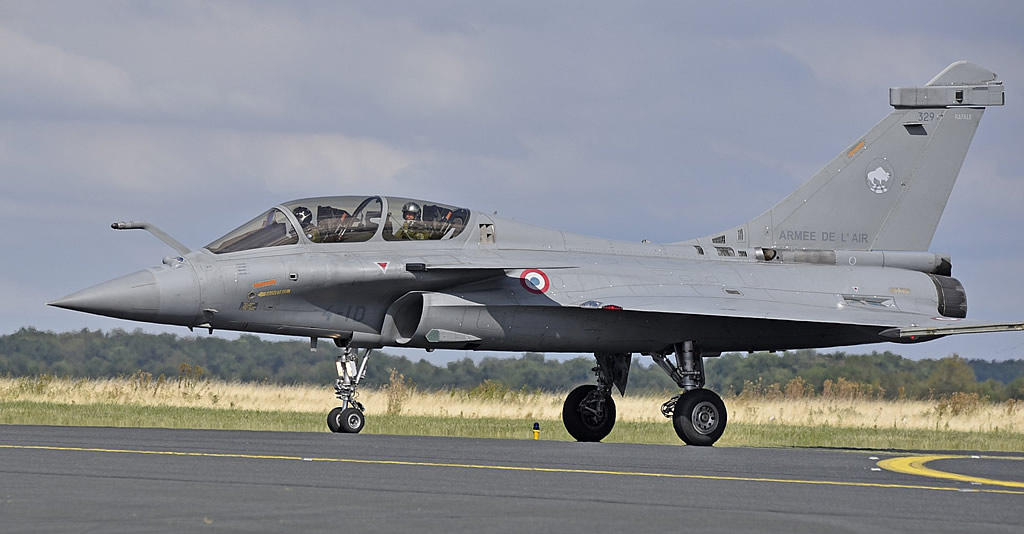 Dassault Rafale B two-seater, 329, of the French Air Force