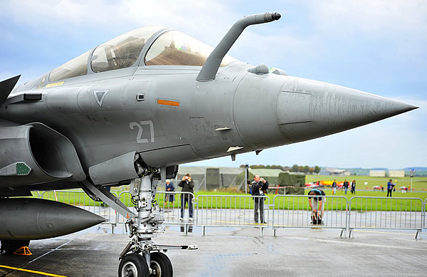 Military jets on display at air shows in France