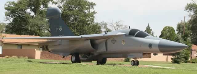 F-111, S/N 63-9771, 27FW, on display at Cannon Air Force Base, Clovis, New Mexico
