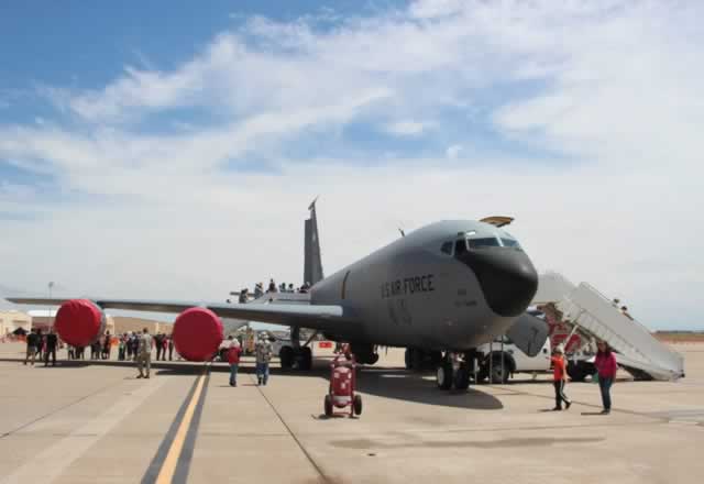 KC-135R Stratotanker of the 97th Air Mobility Wing on display at the Cannon AFB Air Show, Clovis, New Mexico