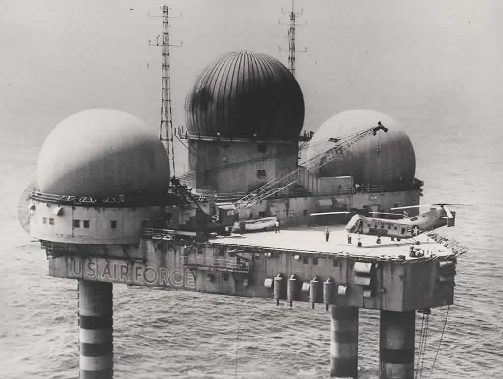 USAF Texas Tower No. 3 - Nantucket Shoal, in 80-foot water, 100 miles south-east of Rhode Island