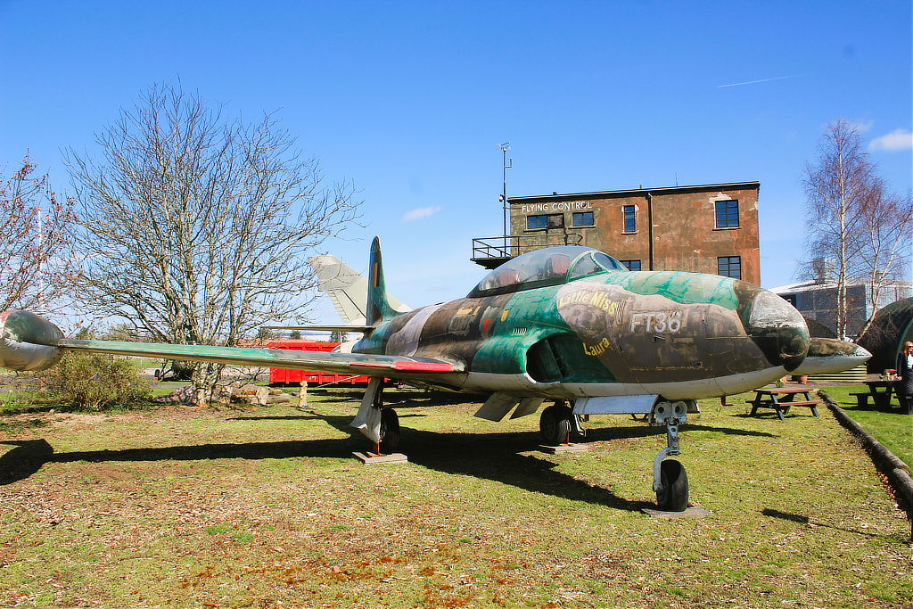 T-33 "Little Miss Laura" at the Dumfries Aviation Museum in Scotland
