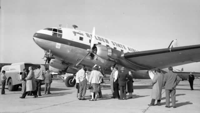 Curtiss C-46 of Golden State Airlines, post-WWII