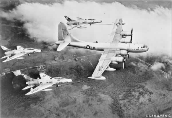 U.S. Air Force Boeing KB-50D Superfortress (s/n 48-123) of the 622d Air Refueling Squadron