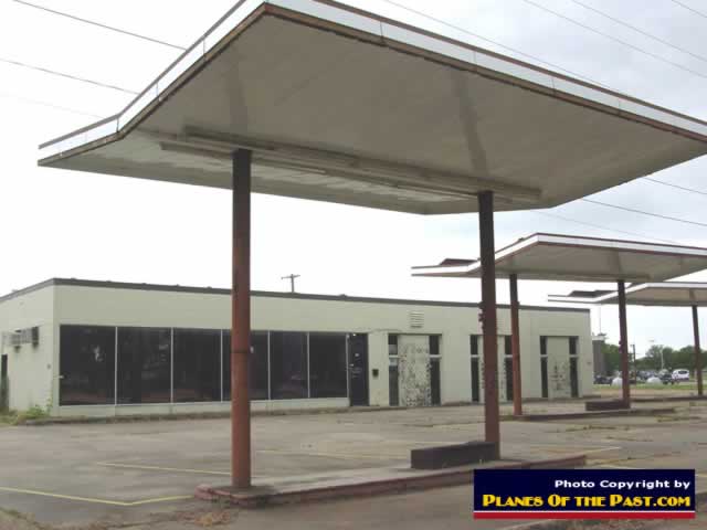 Abandoned BX service station at the site of the former England AFB