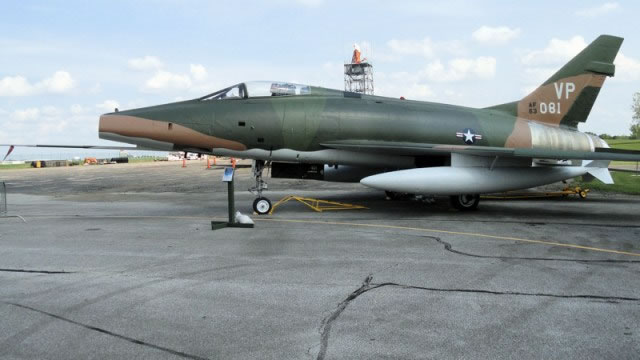 North American F-100D Super Sabre 56-3081 after preservation at MAPS