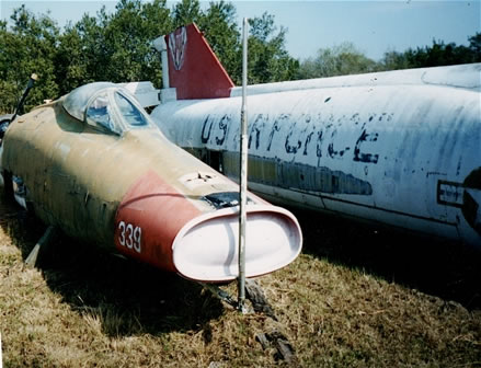 North American F-100D Super Sabre 56-3081 before restoration