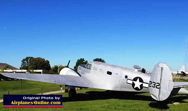 AT-11 Kansan S/N 3267 in the airpark at Barksdale AFB, Bossier City, Louisiana