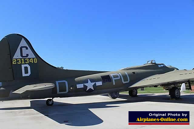 Side fuselage view of Boeing B-17G Flying Fortress S/N 44-83884 painted as 231340, in Bossier City, Louisiana