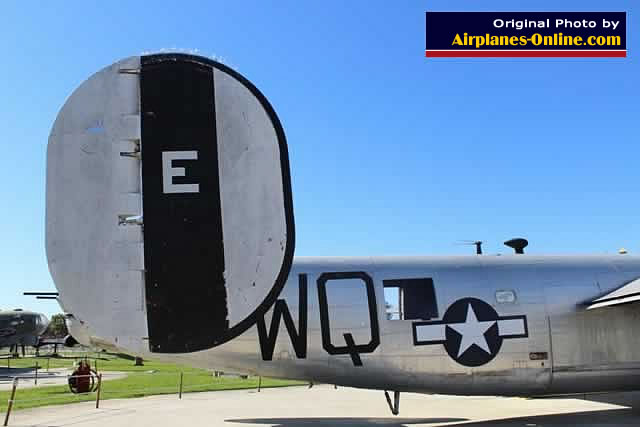 Right tail section of the B-24J Liberator S/N 44-8781