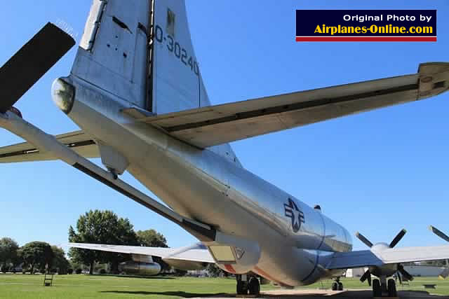 Tail section and refueling boom on the KC-97 Stratotanker, S/N 030240