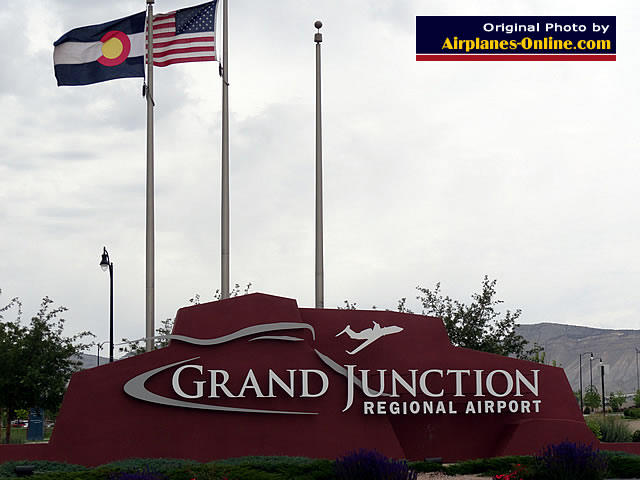 Grand Junction Regional Airport in Colorado, entrance sign