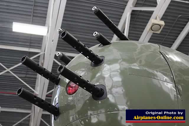 Gun armament on the B-25J Mitchell, S/N 44-86772