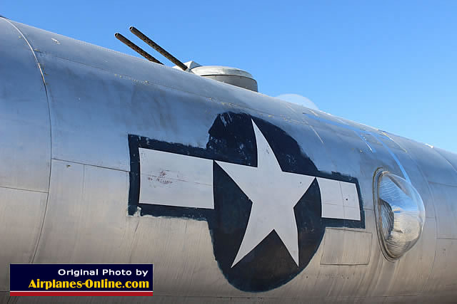 Top fuselage guns on the B-29 Superfortress "Hagarty's Hag" S/N 4486408