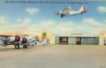 One of the Huge Hangars at MacDill Field, U.S. Army Air Base