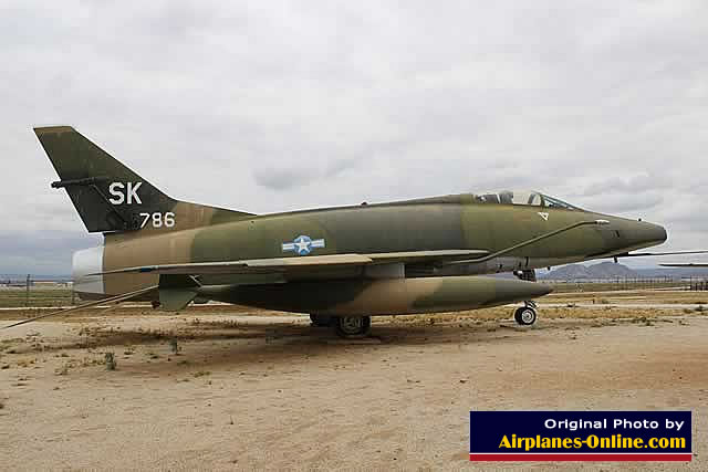 F-100C Super Sabre, S/N 54-1786, on display at the March Field Air Museum in California