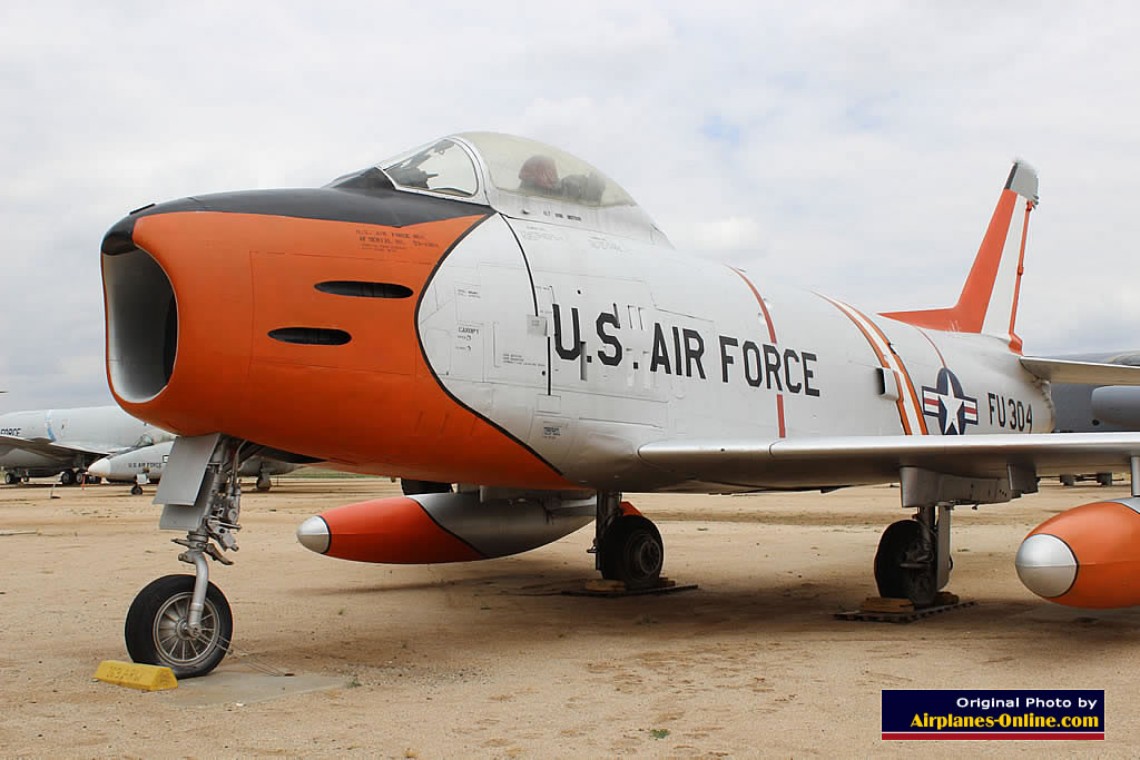 F-86H, S/N 53-1304, of the U.S. Air Force, at the March Field Air Museum in California