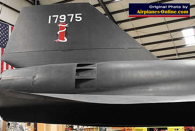 SR-71 Blackbird 17975 on display at the March Field Air Muse