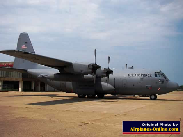 Lockheed C-130 Hercules on display at the Historic Aviation Memorial Museum in Tyler, Texas