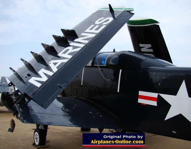 United States Marines AD-5 Skyraider on display in Tyler, Texas