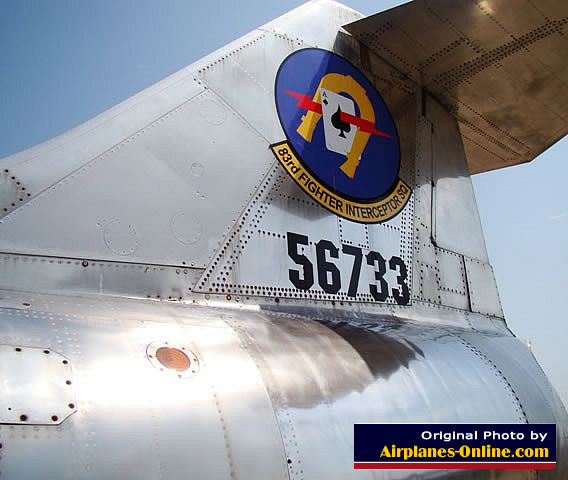Lockheed F-104A Starfighter in the markings of the 83rd Fighter Interceptor Squadron in Tyler, Texas